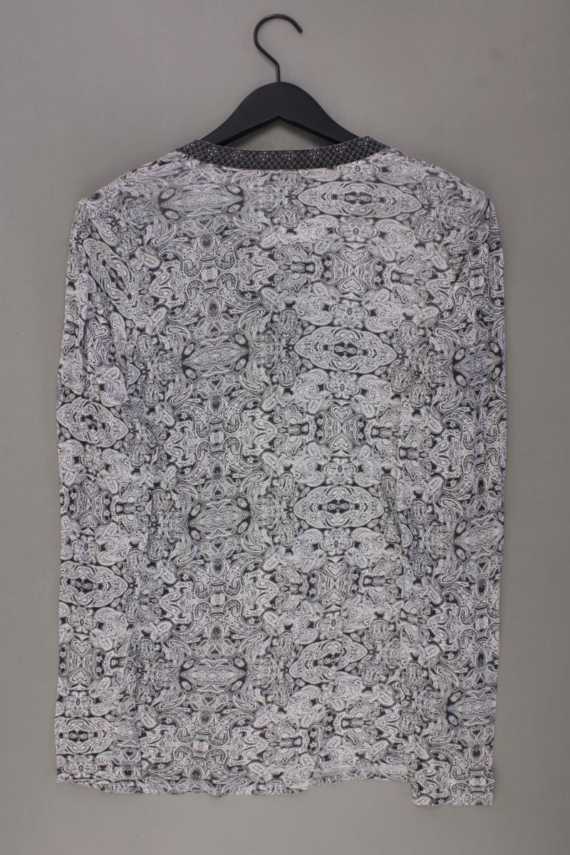 Arqueonautas Printshirt Gr. XL mit Paisleymuster Langarm grau aus Viskose