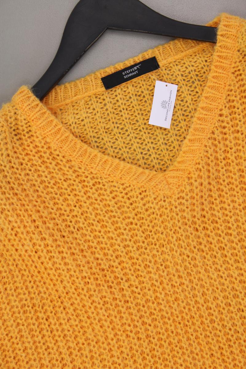 Steffen Schraut Grobstrickpullover Gr. 38 neuwertig orange aus Polyacryl