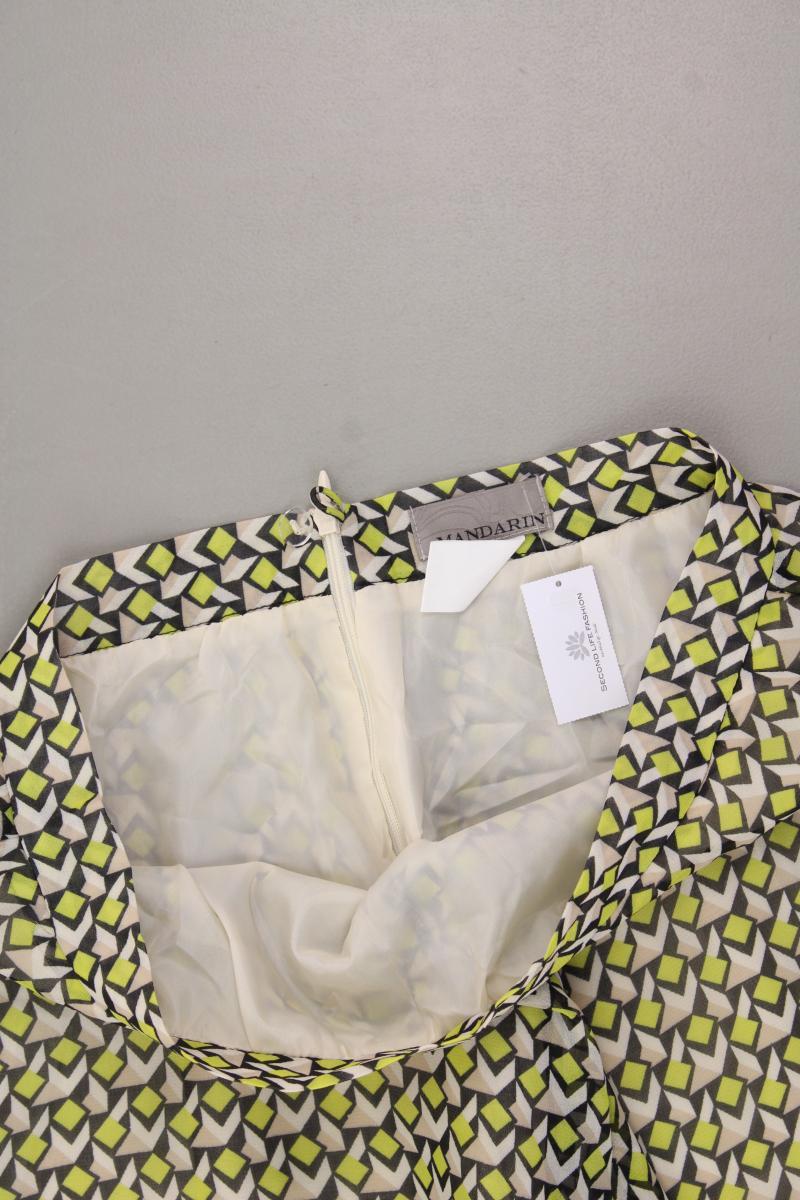 Mandarin Tüllrock Gr. 36 geometrisches Muster neuwertig grün aus Polyester