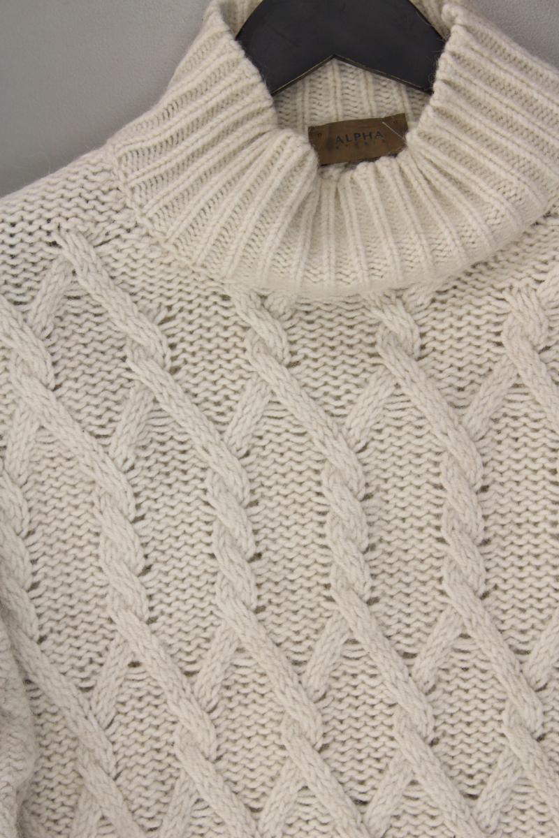 Alpha Studio Wollpullover für Herren Gr. 52 creme aus Polyacryl