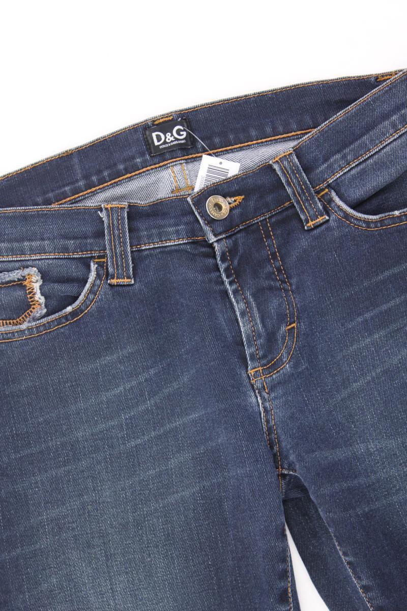 Dolce & Gabbana Straight Jeans Gr. W26 blau aus Baumwolle