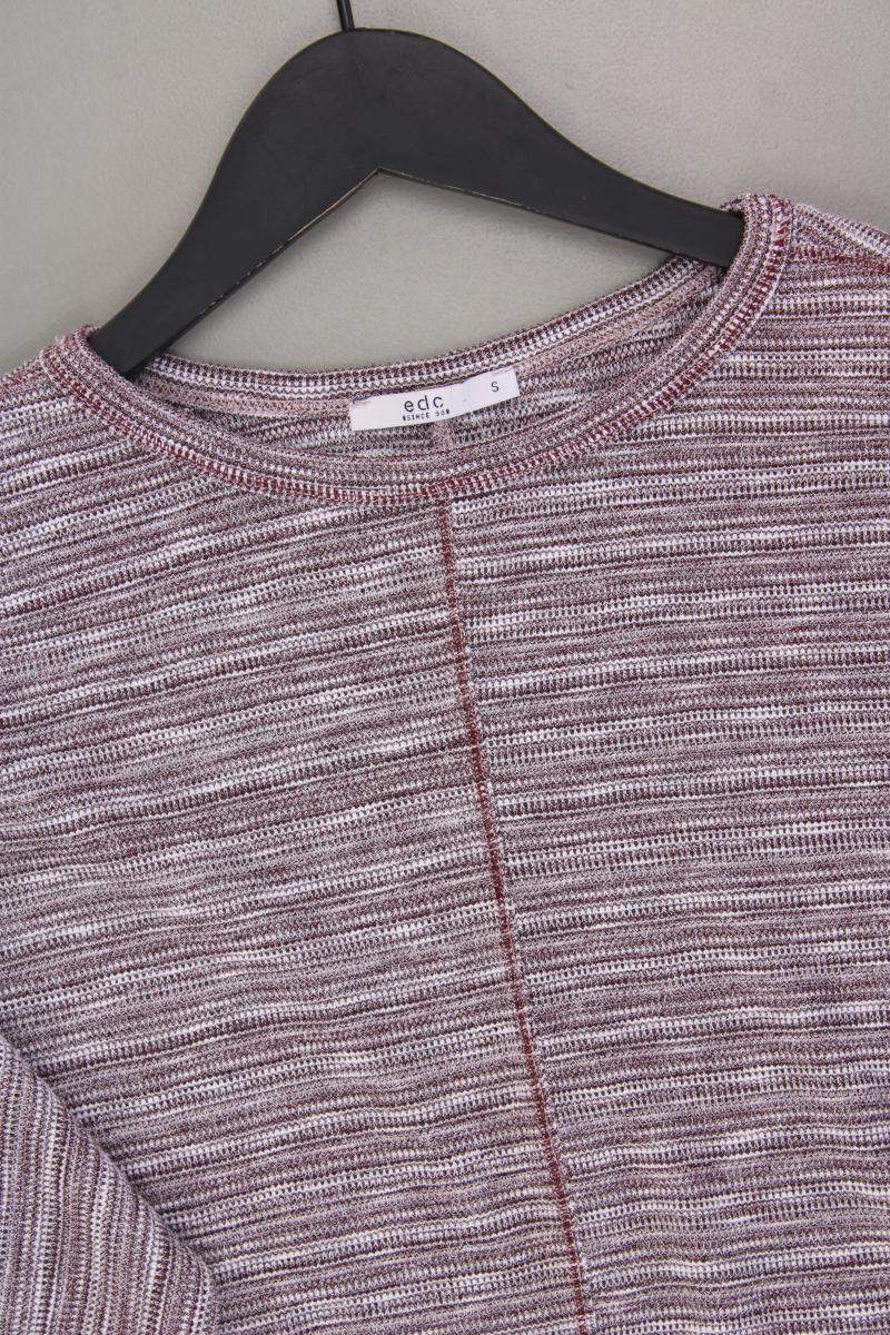 edc by Esprit Feinstrickpullover Gr. S neuwertig lila aus Polyester