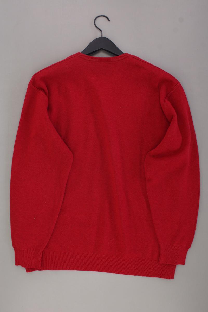 Carlo Colucci Feinstrickpullover für Herren Gr. 56 Vintage rot aus Baumwolle