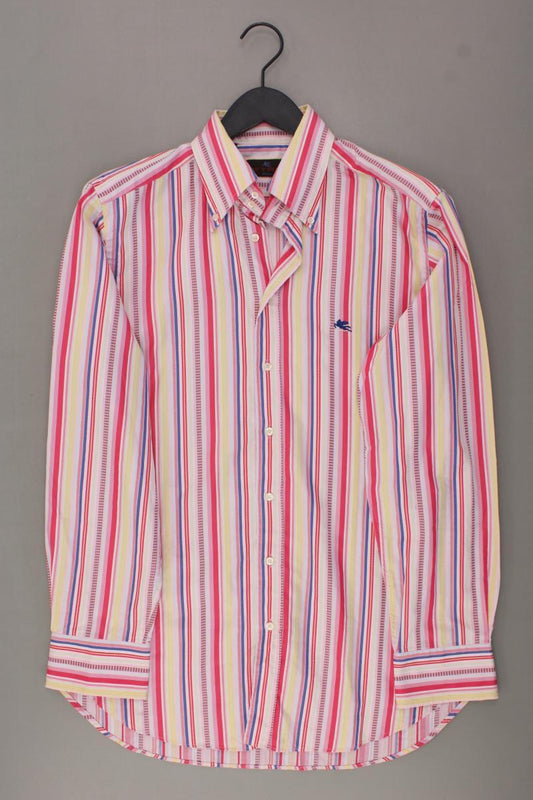 Etro Langarmhemd für Herren Gr. IT 40 gestreift Vintage mehrfarbig