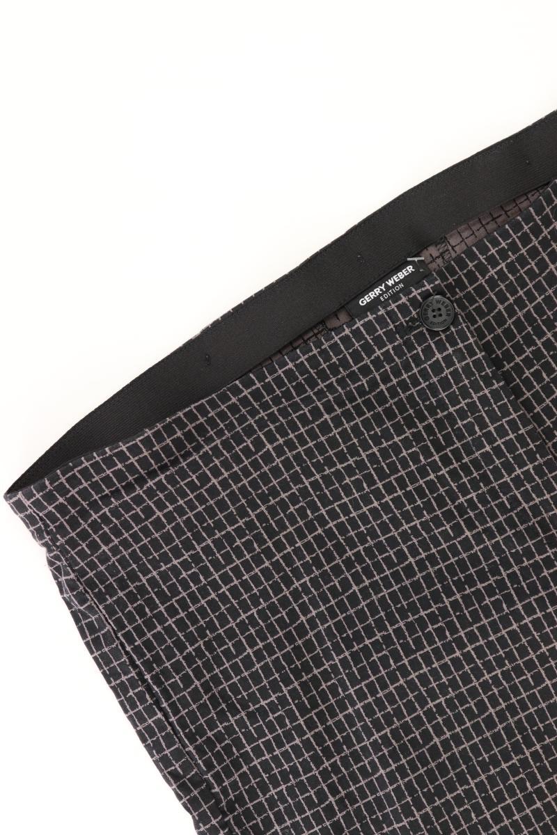 Gerry Weber Stoffhose Gr. Kurzgröße 21 kariert schwarz