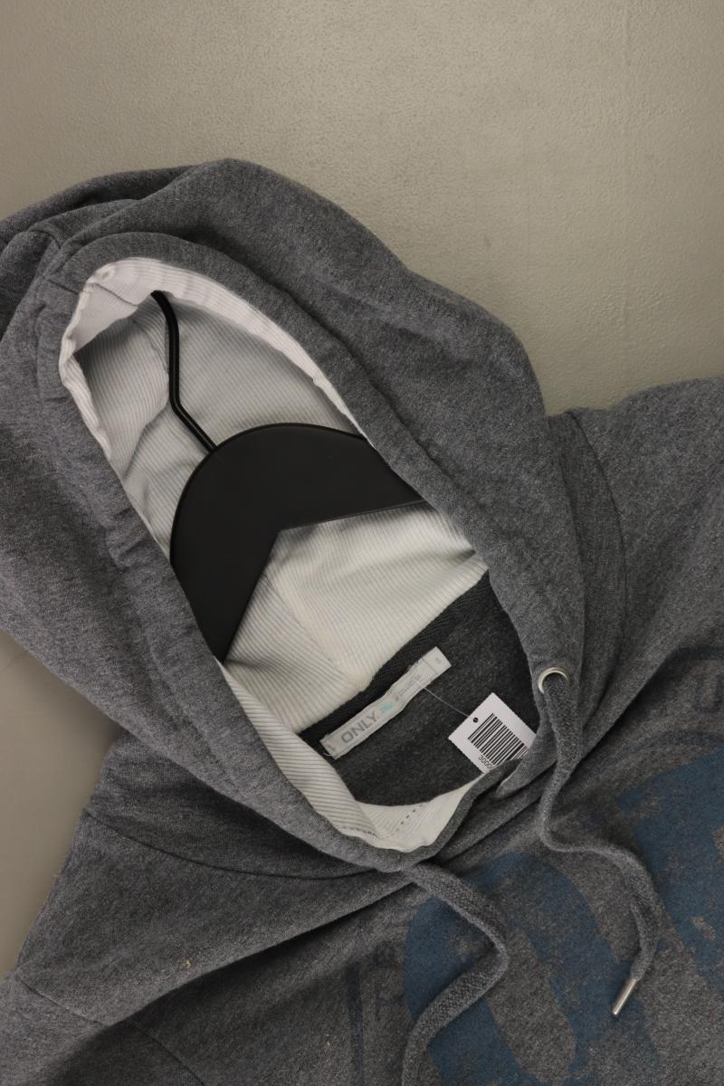 Only Hoodie Gr. S grau aus Baumwolle