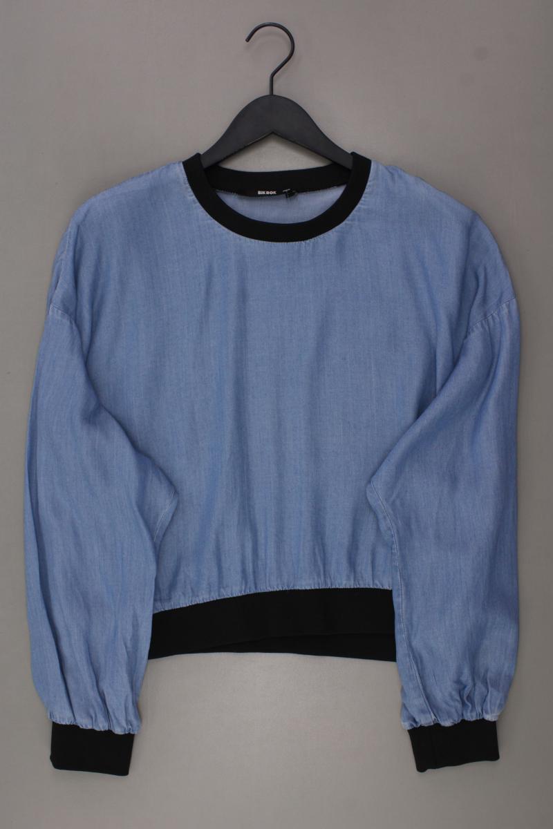 BIK BOK Langarmbluse Gr. M blau aus Lyocell