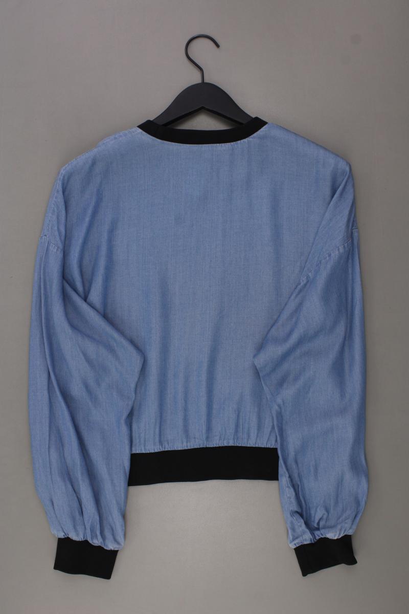 BIK BOK Langarmbluse Gr. M blau aus Lyocell