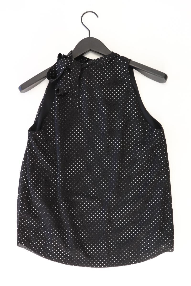 Esprit Ärmellose Bluse Gr. M gepunktet schwarz aus Polyester