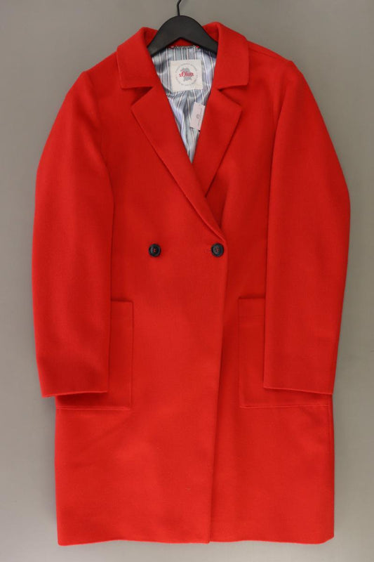 s.Oliver Regular Mantel Gr. 38 neuwertig rot aus Polyester