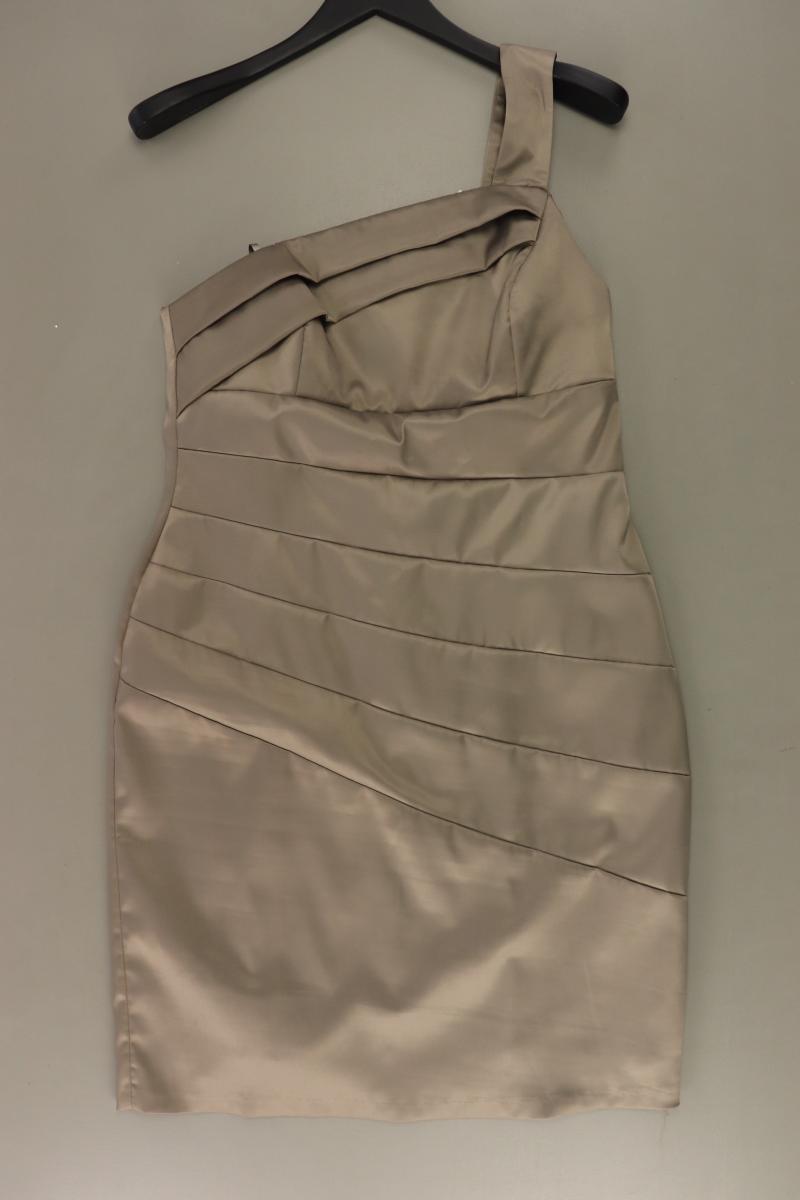 Heine One-Shoulder-Kleid Gr. 42 Träger grau aus Polyester