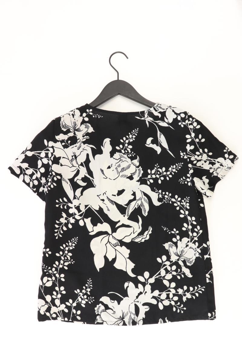 Vero Moda Printshirt Gr. S mit Blumenmuster Kurzarm schwarz aus Polyester