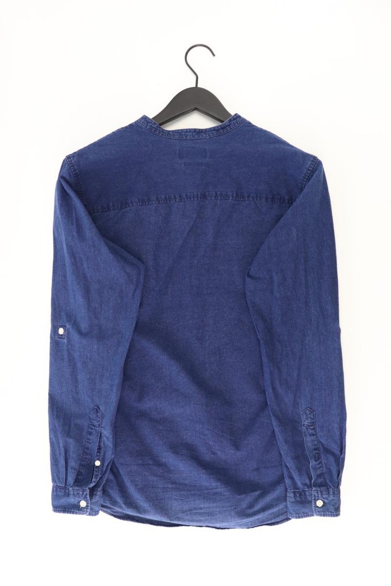 Jack & Jones Jeanshemd für Herren Gr. M Langarm blau aus Baumwolle