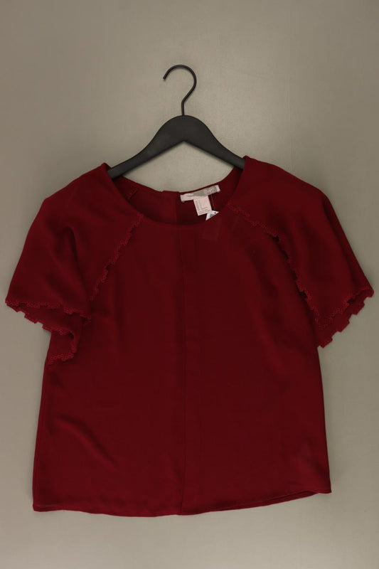 forever 21 Kurzarmbluse Gr. S rot aus Polyester