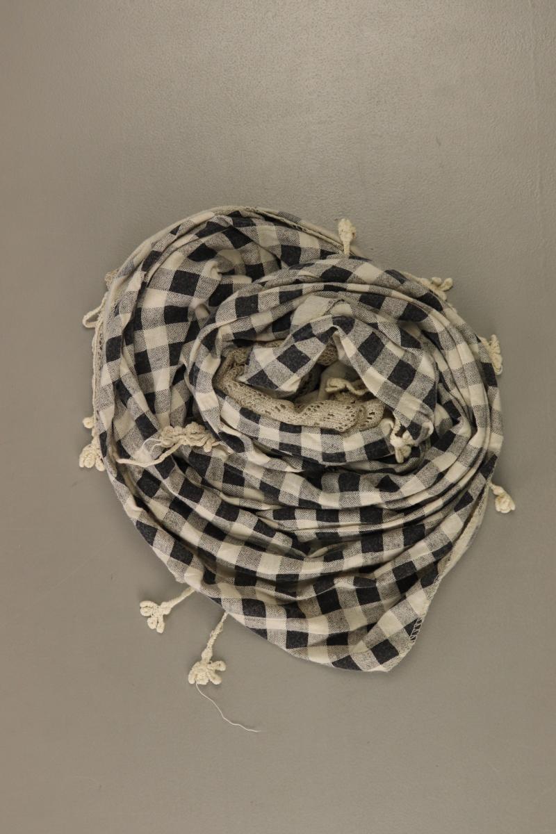 Tuch kariert creme aus Baumwolle