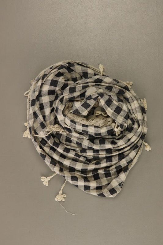 Tuch kariert creme aus Baumwolle