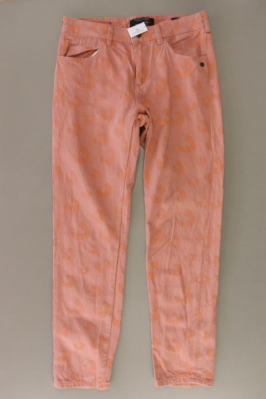 Scotch & Soda Straight Jeans Gr. W27/L32 mit Tierdruck Modell BANDIT orange