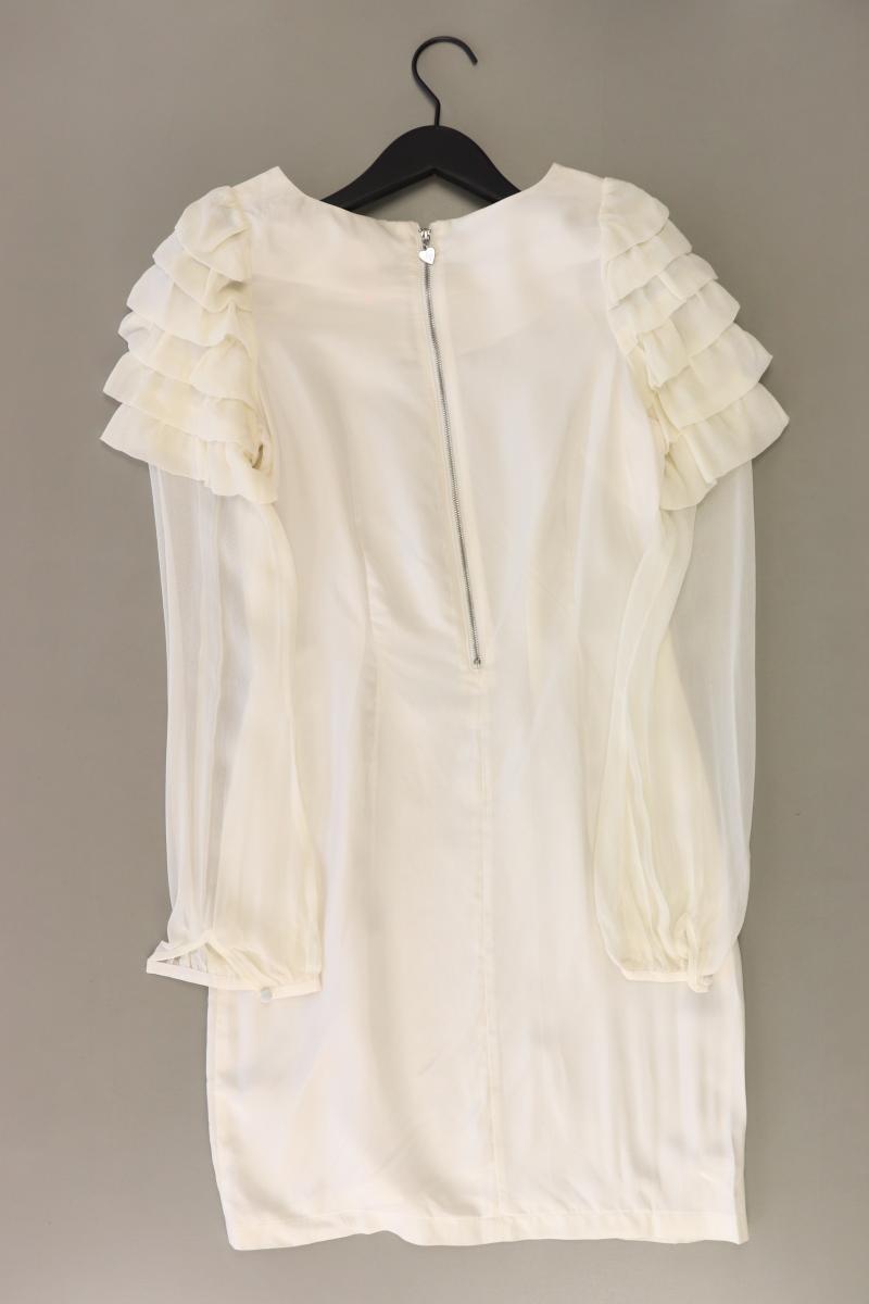 Lipsy London Abendkleid Gr. UK 8 (XS) Langarm creme