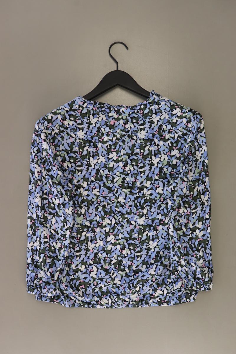 Street One Langarmbluse Gr. 38 mit Blumenmuster blau aus Viskose