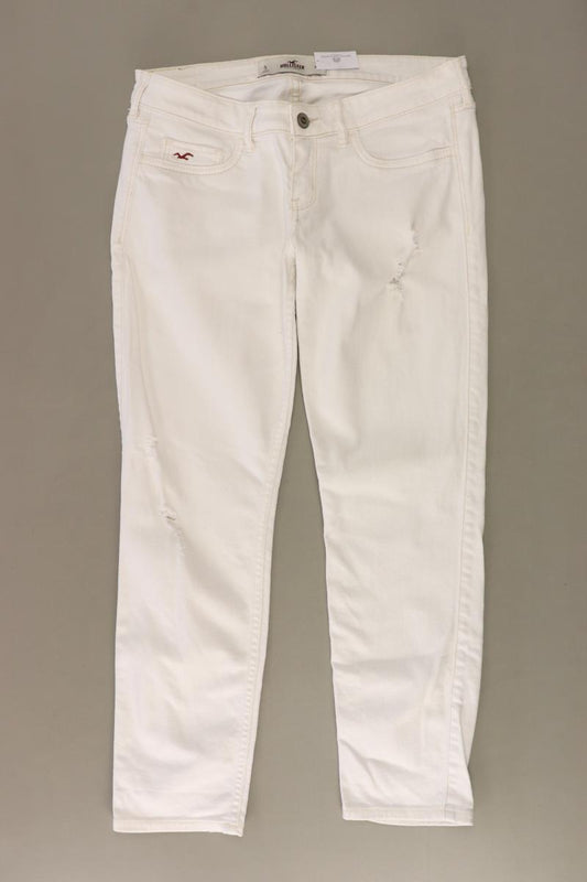 Hollister Straight Jeans Gr. W27 weiß aus Baumwolle