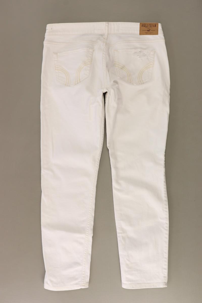 Hollister Straight Jeans Gr. W27 weiß aus Baumwolle