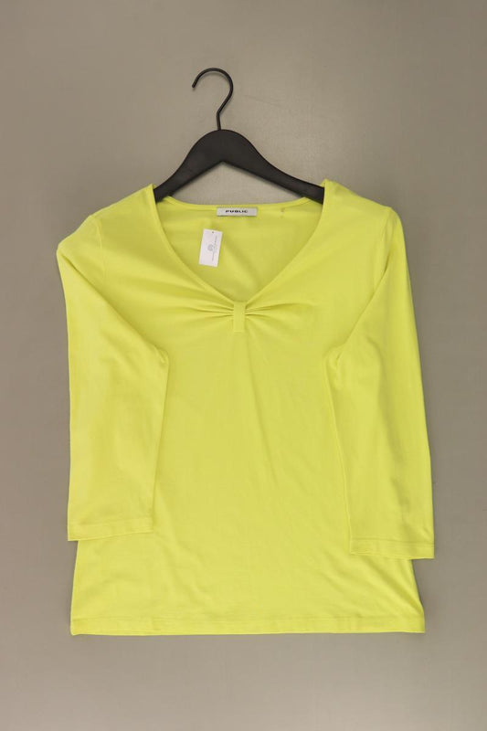 Public Regular Shirt Gr. 40 3/4 Ärmel gelb aus Baumwolle