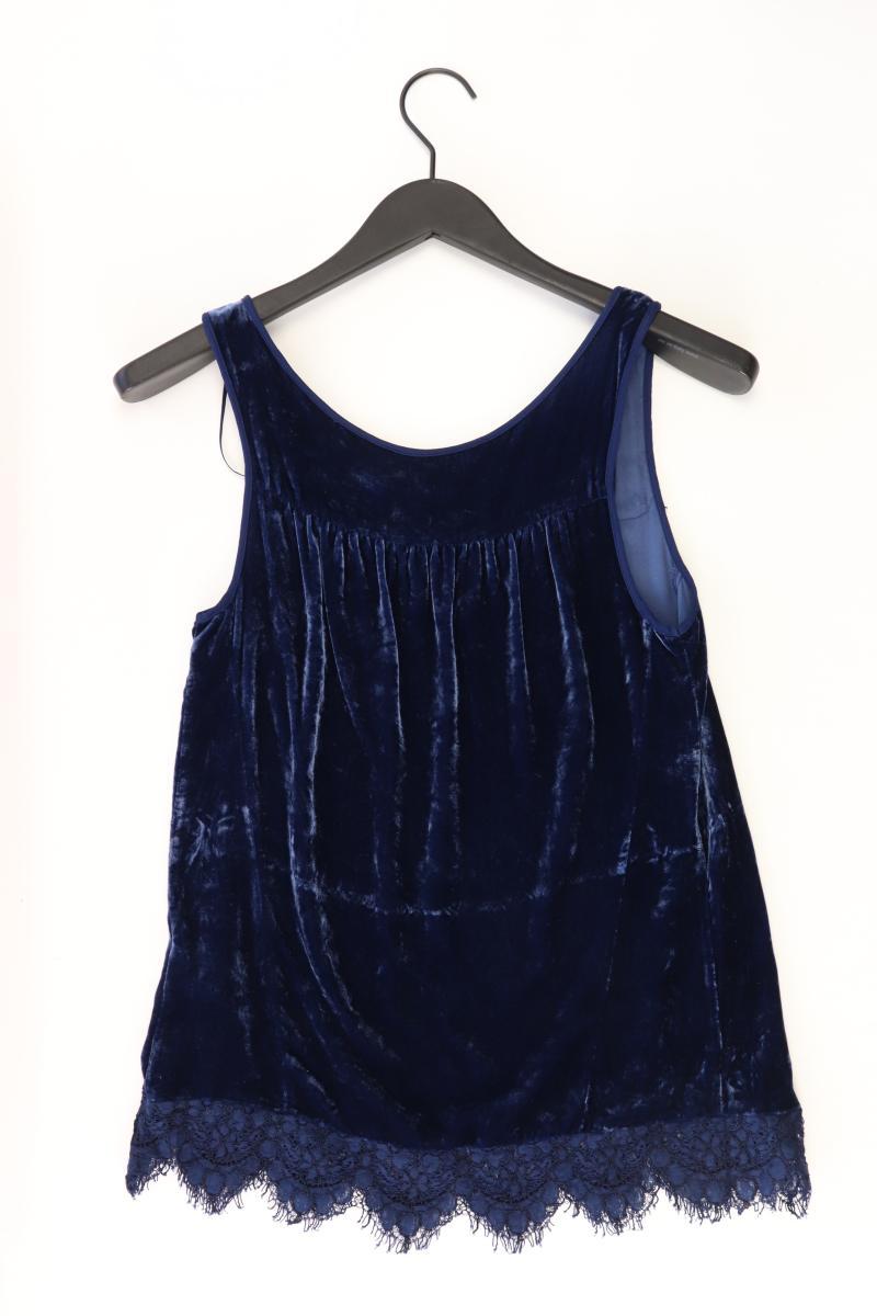 Wrap Trägertop Gr. 34 blau aus Viskose