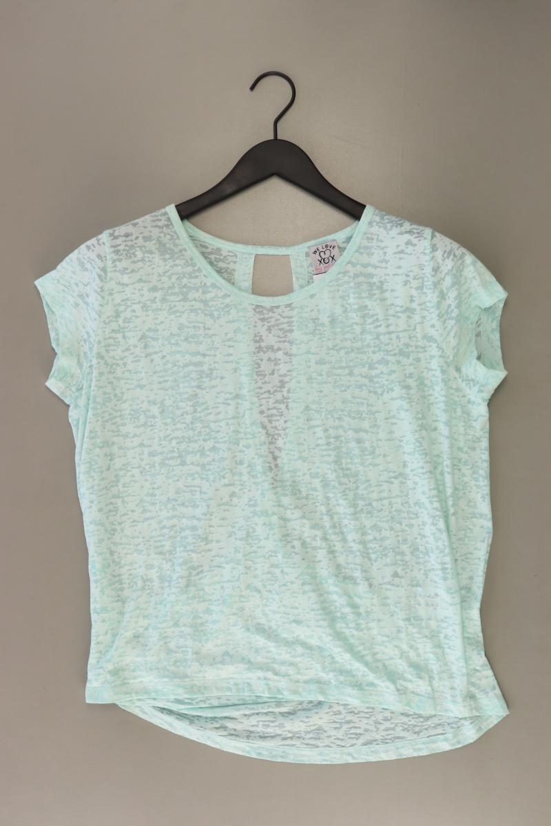 We Love XOX T-Shirt Gr. S Kurzarm türkis aus Baumwolle