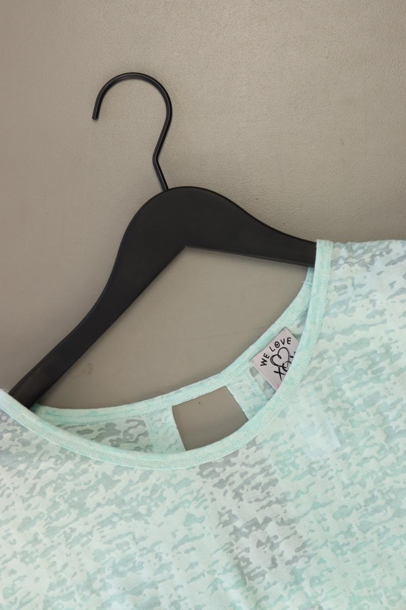 We Love XOX T-Shirt Gr. S Kurzarm türkis aus Baumwolle