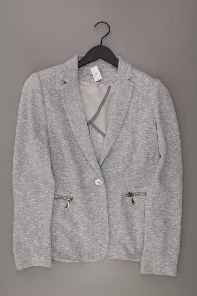 Kapalua Regular Blazer Gr. 40 mit Glitzer silber aus Viskose