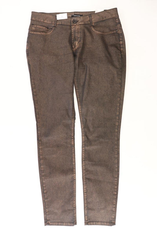 More&More Straight Jeans Gr. 38 mit Glitzer braun aus Baumwolle