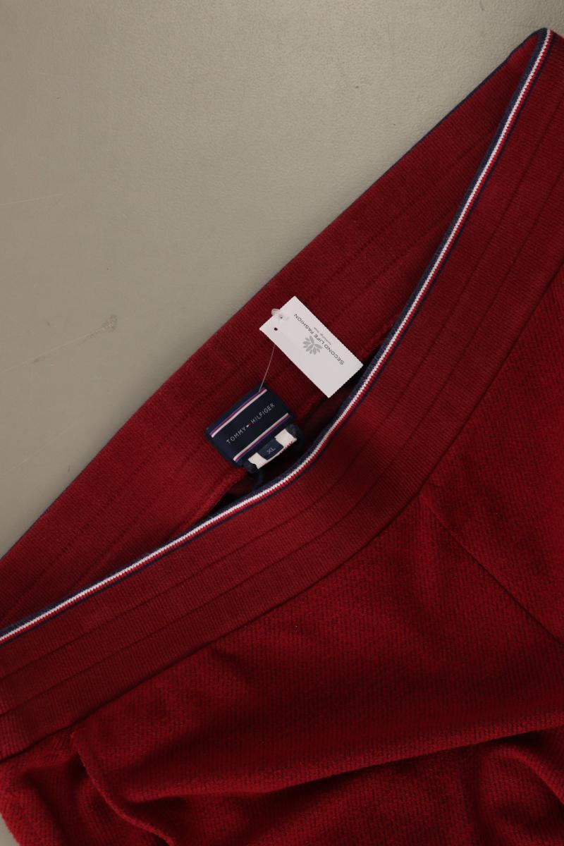 Tommy Hilfiger Jogginghose für Herren Gr. XL rot aus Baumwolle