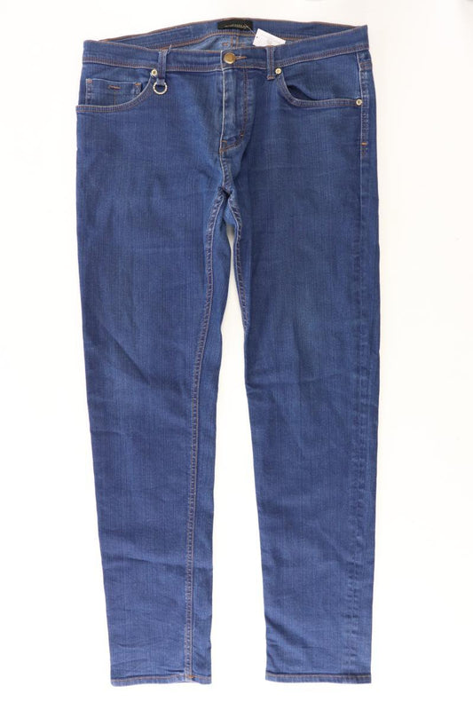 Zara Straight Jeans für Herren Gr. 48 blau aus Baumwolle