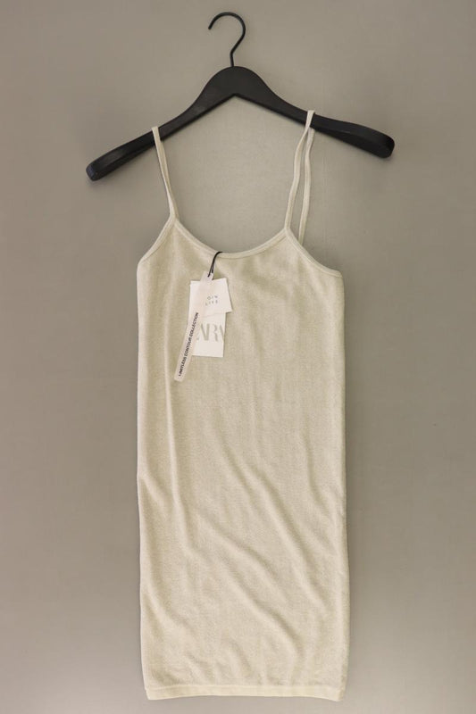Zara Schlauchkleid Gr. M neu mit Etikett Träger creme aus Viskose