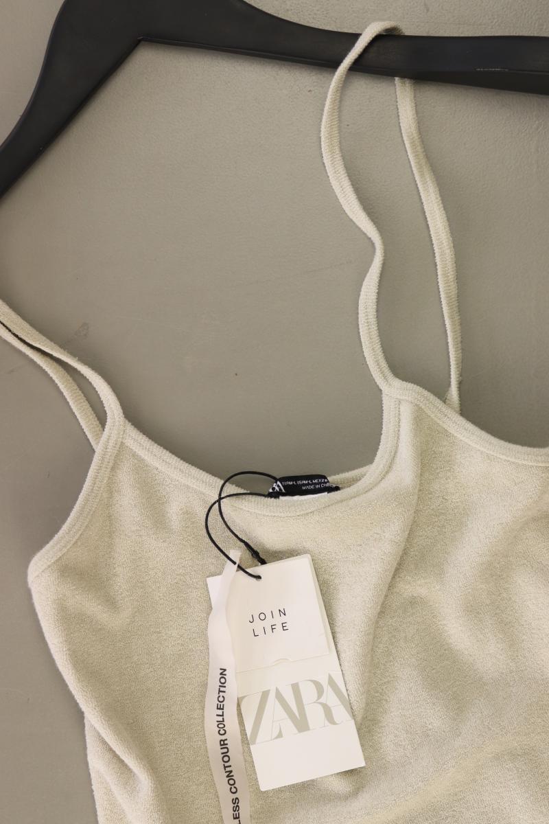 Zara Schlauchkleid Gr. M neu mit Etikett Träger creme aus Viskose