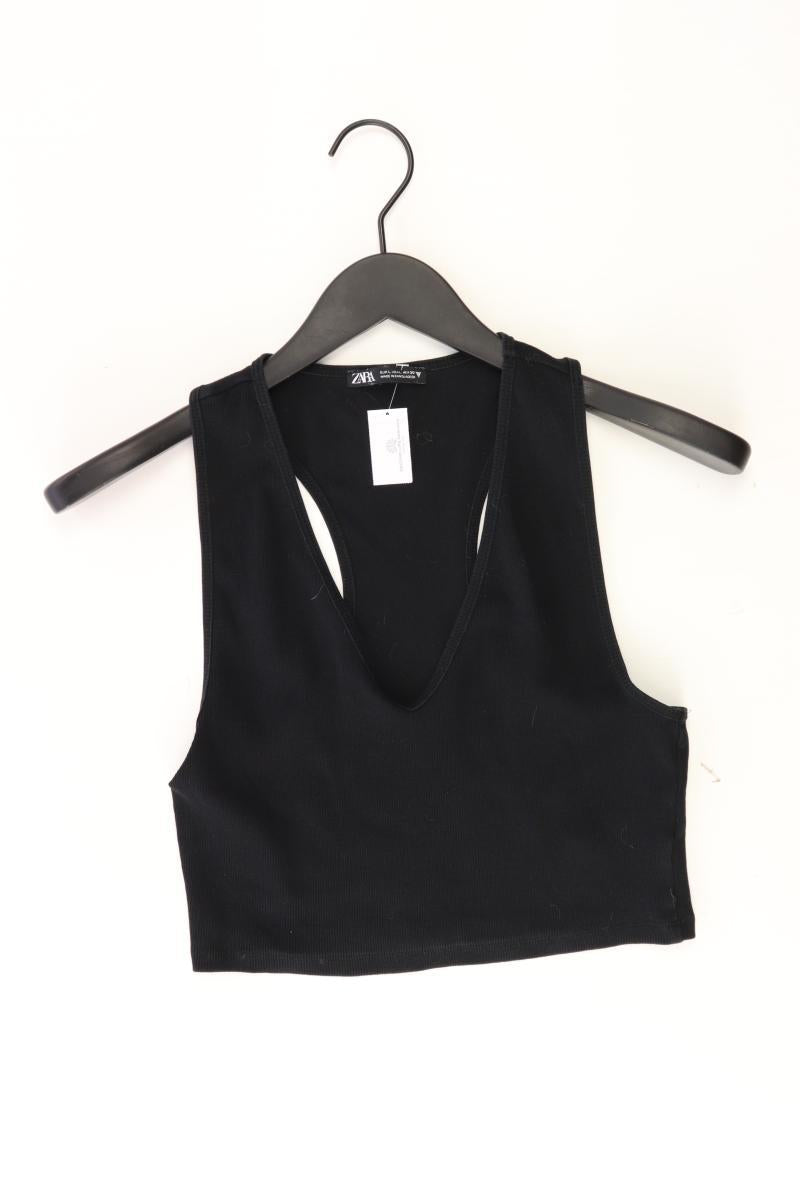 Zara Crop Top Gr. L schwarz aus Baumwolle