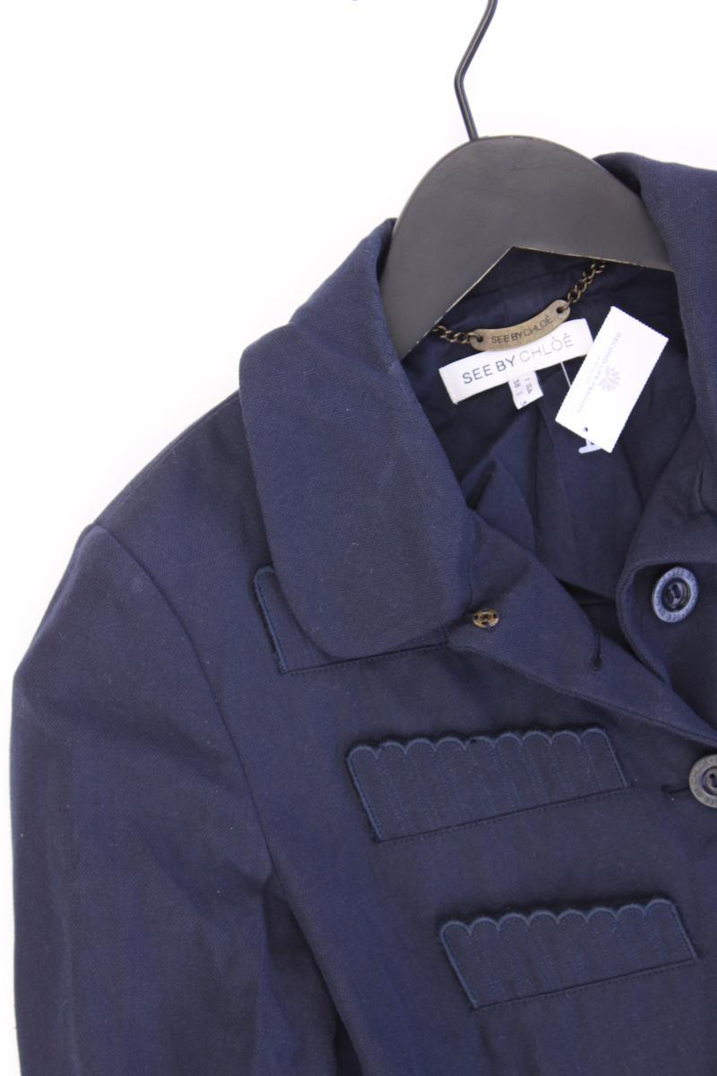 See by Chloe Regular Jacke Gr. 34 blau aus Baumwolle