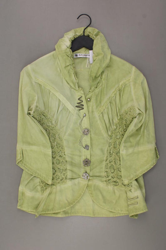 Elisa Cavaletti Regular Bluse Gr. 42 3/4 Ärmel grün aus Baumwolle