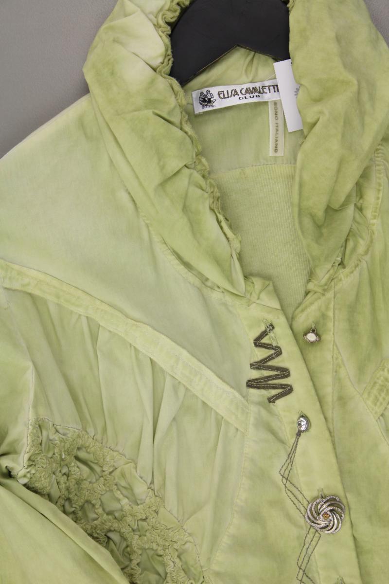 Elisa Cavaletti Regular Bluse Gr. 42 3/4 Ärmel grün aus Baumwolle