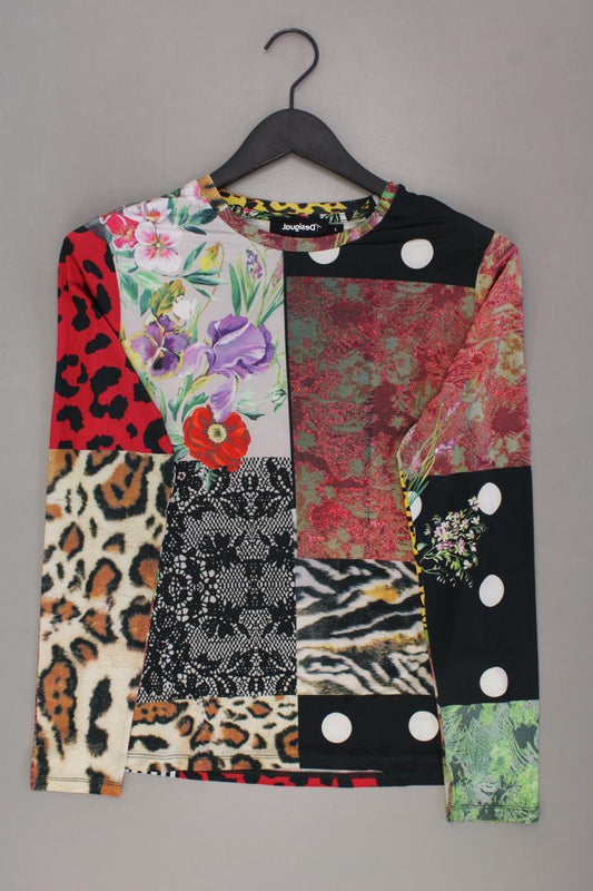 Desigual Longsleeve-Shirt Gr. L mit Blumenmuster neuwertig Langarm mehrfarbig