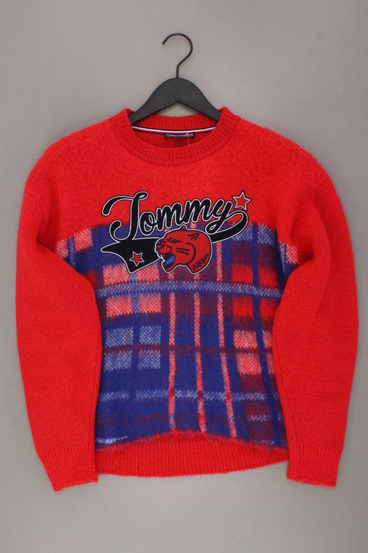 Tommy Hilfiger Grobstrickpullover für Herren Gr. S rot aus Polyamid