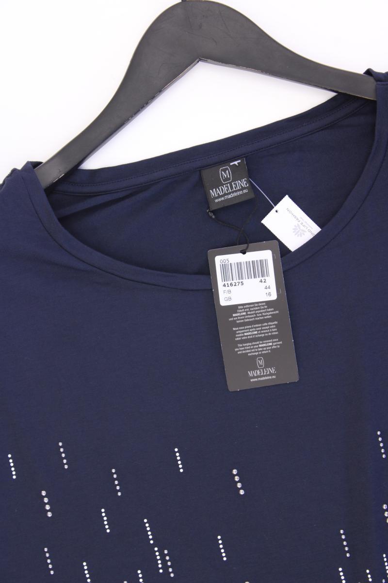 Madeleine T-Shirt Gr. 42 neu mit Etikett Kurzarm blau aus Viskose