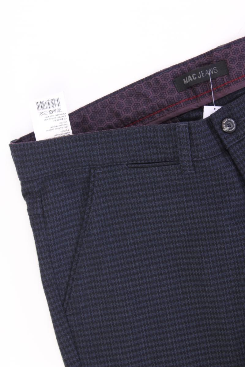 MAC Stoffhose für Herren Gr. W35/L32 hahnentritt Modell Lennox blau