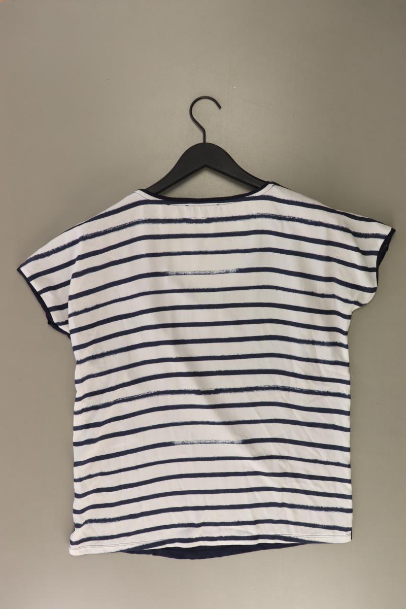 Esprit Ringelshirt Gr. S gestreift Kurzarm blau aus Viskose