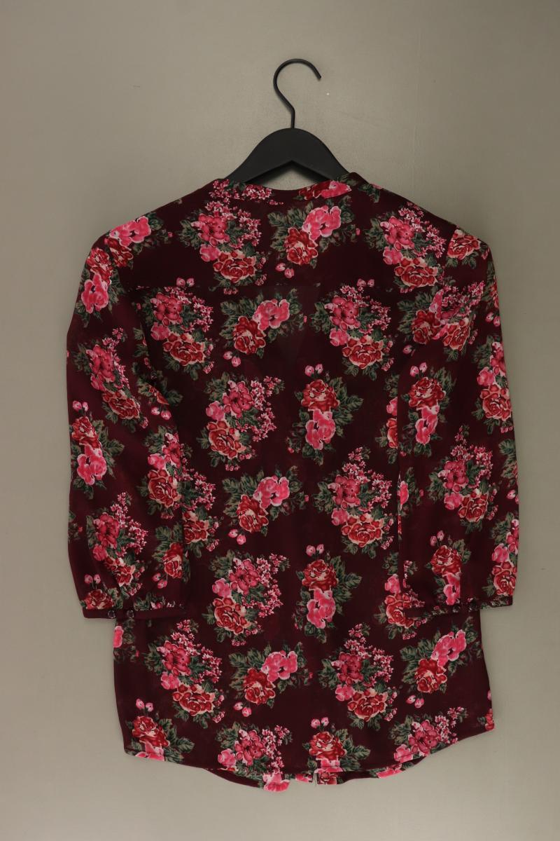 Esprit Regular Bluse Gr. 36 mit Blumenmuster 3/4 Ärmel lila aus Polyester