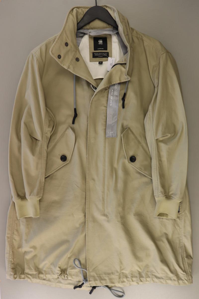 G-Star RAW Regular Mantel für Herren Gr. XL neuwertig braun aus Baumwolle