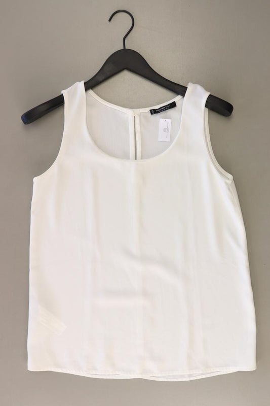 Mango Ärmellose Bluse Gr. S weiß aus Polyester