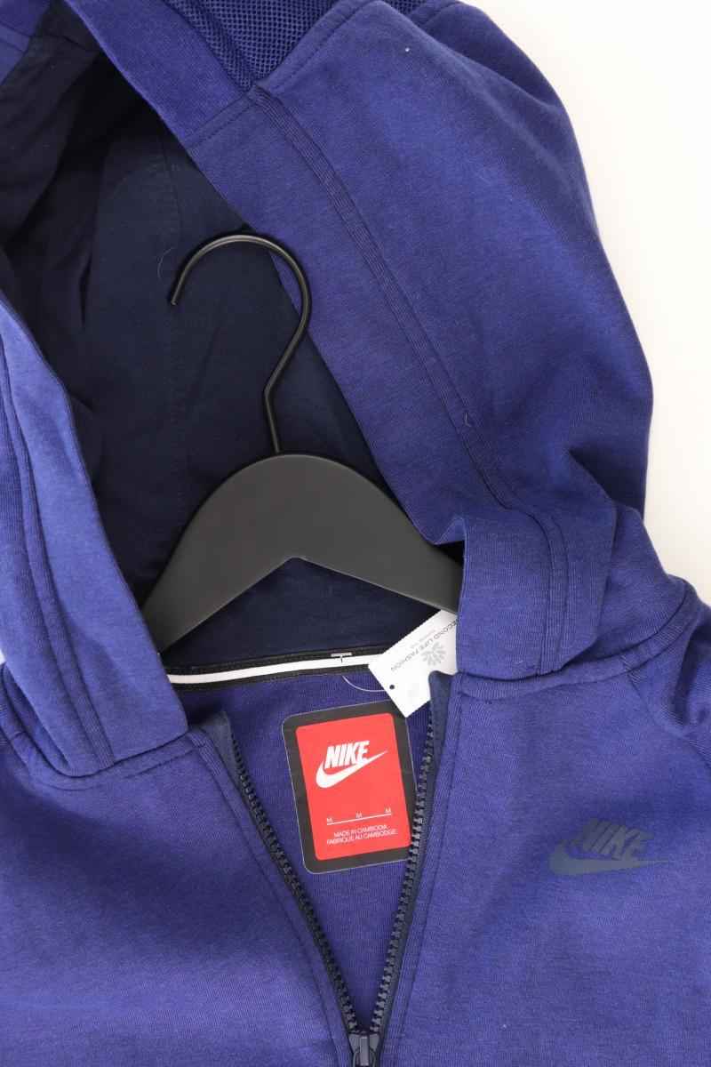 Nike Sweatjacke für Herren Gr. M Langarm blau aus Baumwolle