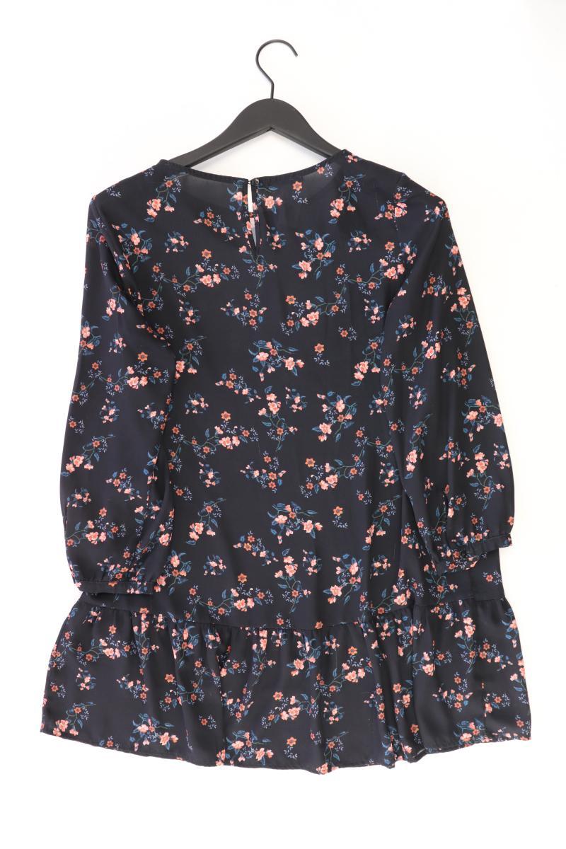 Mohito Langarmkleid Gr. 38 mit Blumenmuster schwarz aus Polyester