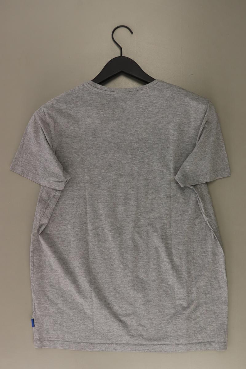 edc by Esprit Printshirt für Herren Gr. M Kurzarm grau aus Baumwolle
